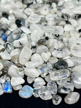 Load image into Gallery viewer, Tumbled Rainbow Moonstone Crystal Chips #2 (100g)