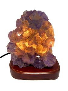 Huge A Grade Brazilian Amethyst Crystal Cluster Lamp