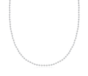 50 Cm (20”) 925 Sterling Silver Ball Chain