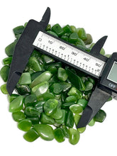 Load image into Gallery viewer, Tumbled Premium Quality Deep Green Nephrite Jade Crystal Chips (100g)