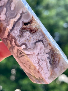 A Grade Mexican Crazy Lace Agate Generator Point