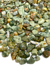 Load image into Gallery viewer, Tumbled Rhyolite Rainforest Jasper Crystal Chips (100g)