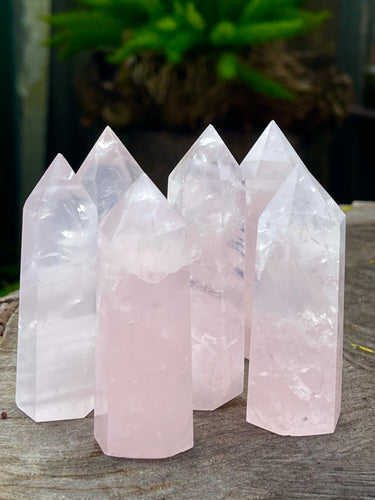 Brazilian Rose Quartz Crystal Generator Point