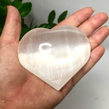 Load image into Gallery viewer, Large 8 Cm Moroccan Selenite Puffy Heart