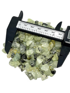 Tumbled Rutilated Prehnite Crystal Chips (100g)