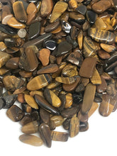 Load image into Gallery viewer, Tumbled Golden Tiger Eye Crystal Chips (100g)