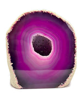 Load image into Gallery viewer, Large A Grade Sparkling Pink Agate Druze Geode Cave