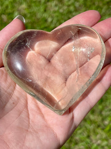 7.7 Cm Brazilian Citrine Crystal Heart