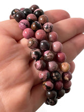 Load image into Gallery viewer, Premium Quality Pink Rhodonite Bracelet (8mm)