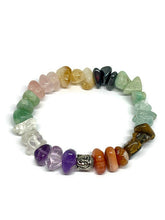Load image into Gallery viewer, Rainbow Crystal Chakra Healing Bracelet