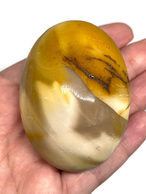 XXL Australian Mookaite Jasper Polished Meditation Palm Stone
