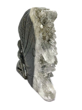 Load image into Gallery viewer, Clear Quartz Crystal Cluster Fairy Carving