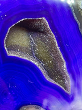 Load image into Gallery viewer, Extra Large Sparkling Purple Agate Druze Geode Cave #4