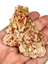 Load image into Gallery viewer, Sparkling Vanadinite on Barite Crystal Cluster Specimen (Morocco)