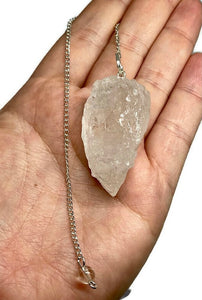 Extra Large Premium Raw Clear Quartz Crystal Divination Pendulum