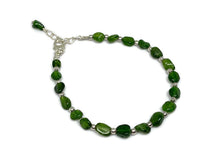 Load image into Gallery viewer, 22.3 Carats Premium Quality Chrome Diopside Crystal Sterling Silver Bracelet