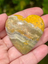 Load image into Gallery viewer, Indonesian Bumblebee Jasper Puffy Heart #4