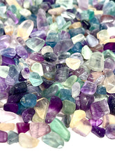 Load image into Gallery viewer, Tumbled Rainbow Fluorite Crystal Chips #2 (100g)