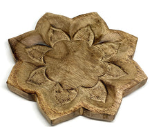 Load image into Gallery viewer, Wooden Lotus Flower Bowl
