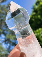 Load image into Gallery viewer, Cut and Semi Polished Brazilian Clear Quartz Crystal Sceptre Point