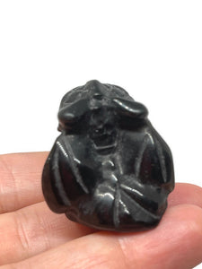 Hand Carved Black Obsidian Crystal Dragon (Small)