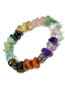 Rainbow Crystal Chakra Healing Bracelet