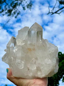 XXL A Grade Brazilian Clear Quartz Crystal Cluster