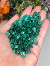 Load image into Gallery viewer, Tumbled Malachite Chips (100g)