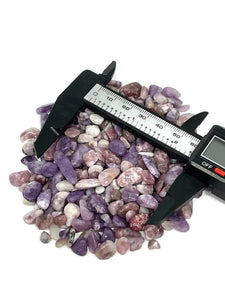 Tumbled Lilac and Purple Lepidolite Crystal Chips (100g)