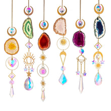 Load image into Gallery viewer, Sparkling Agate Slice Crystal Sun Catchers