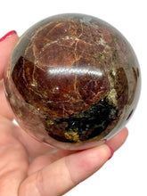 Load image into Gallery viewer, 6.4 CM A Grade Astrophyllite with Garnet Sphere