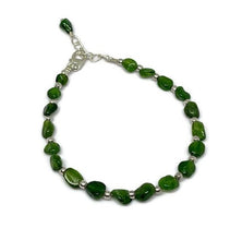Load image into Gallery viewer, 22.3 Carats Premium Quality Chrome Diopside Crystal Sterling Silver Bracelet