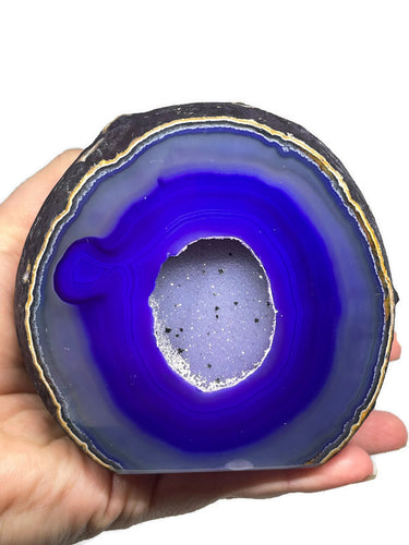 Extra Large Sparkling Purple Agate Druze Geode Cave #2