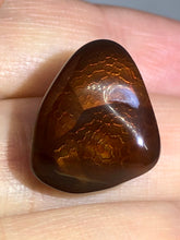 Load image into Gallery viewer, One (1) Tumbled Mexican Fire Agate Specimen