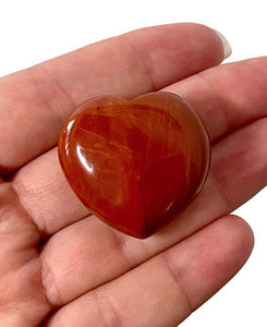 One (1) Red Jasper Heart