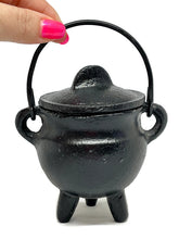 Load image into Gallery viewer, Cast Iron Potbelly Witches Cauldron
