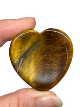 Load image into Gallery viewer, Golden Tiger Eye Heart Shaped Worry Stone