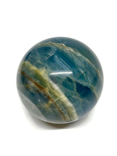 Premium Quality Blue Onyx Aquatine Calcite Sphere
