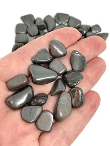 Tumbled Silver Hematite Crystal Chips (100g)