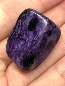 One (1) Large A Grade Charoite Tumbled Stone