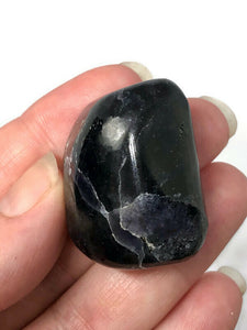 One (1) Large A Grade Iolite with Sunstone Tumbled Stone