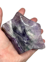 Load image into Gallery viewer, Green and Purple Fluorite Crystal Star Shaped Decorative Dish