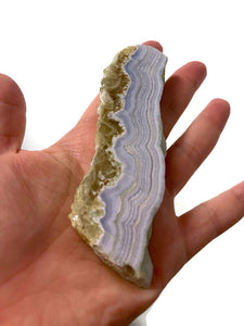 Large Blue Lace Agate Polished Slice