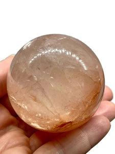 Red Hematoid Quartz aka Fire Quartz Crystal Sphere