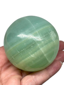 6 Cm Pistachio Calcite Sphere