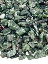 Load image into Gallery viewer, Tumbled A Grade Russian Seraphinite Crystal Chips (100g)