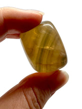 Load image into Gallery viewer, One (1) Golden Rainbow Fluorite Crystal Tumbled Stone