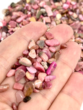 Load image into Gallery viewer, Tumbled Pink Rhodonite Crystal Chips (100g)