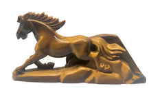 Load image into Gallery viewer, Exquisite Golden Tiger Eye Running Horse Carving