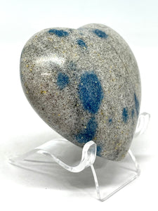 6.4 Cm K2 (Azurite with Granite) Puffy Heart